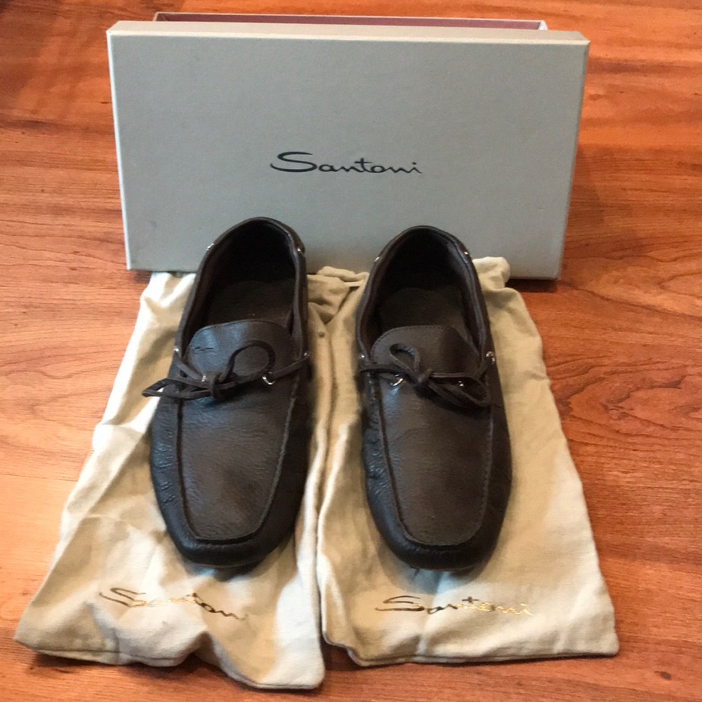Santoni Loafers (Driver style heel)